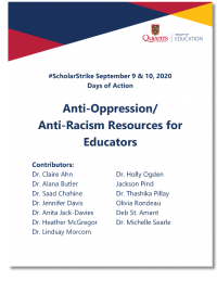 title page, anti-oppresion/anti-racism resources for educators