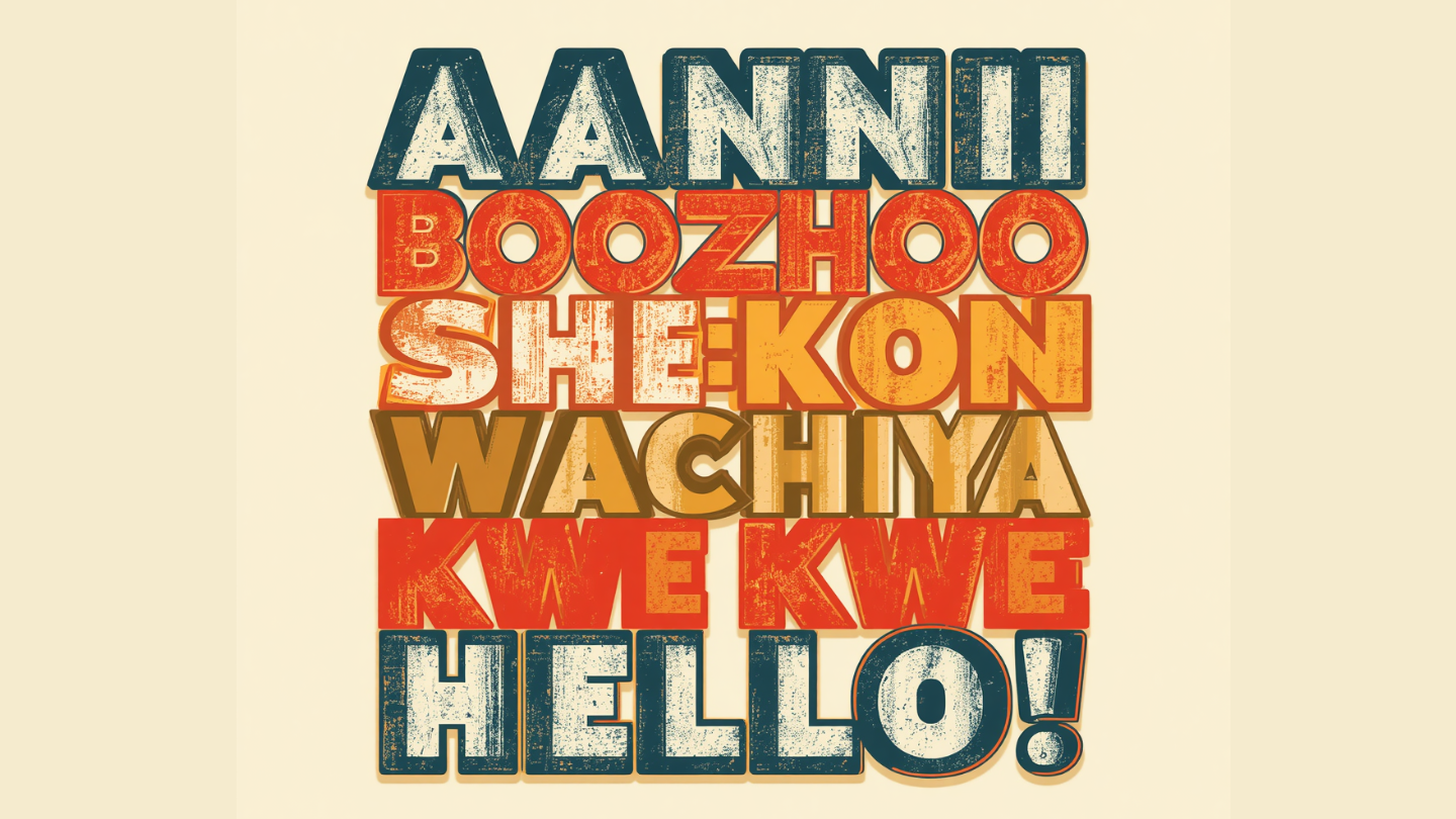 a picture textually depicting 'hello' in different languages