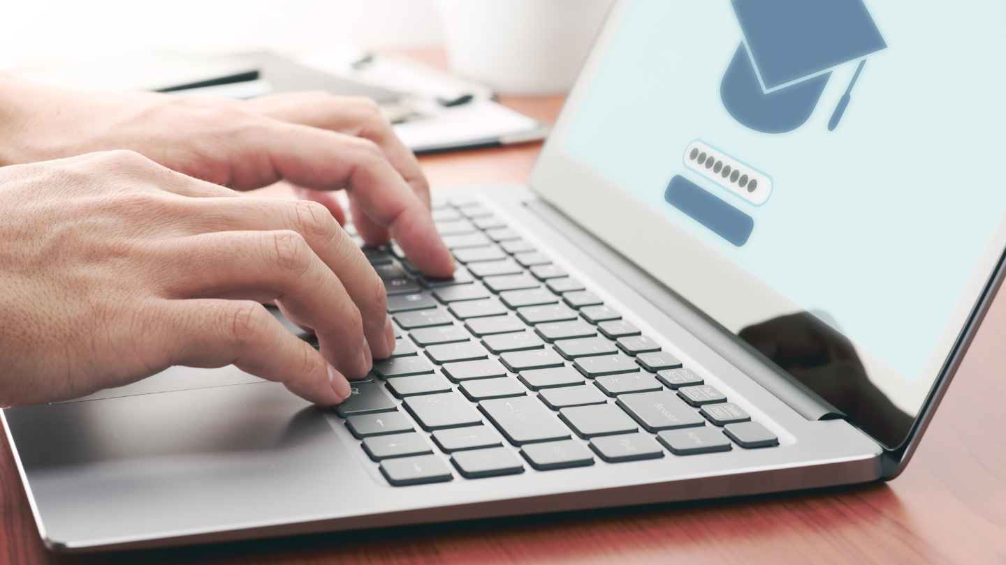 a person working on a laptop