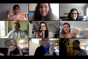 ATEP students on Zoom call