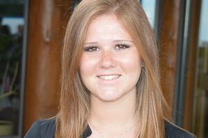 Katrina Carbone smiling at the camera 