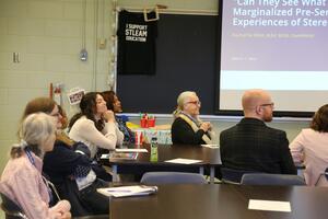 participants listening to roundtable