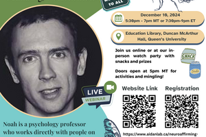 Poster with the registration information