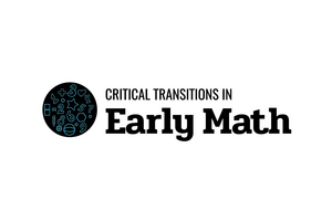 Critical Transitions in Early Math and a logo with numbers and shapes.