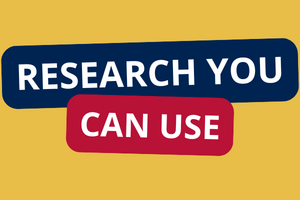 tricolor with the words research you can use
