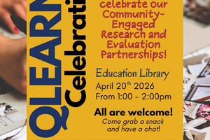 A poster for the research event 