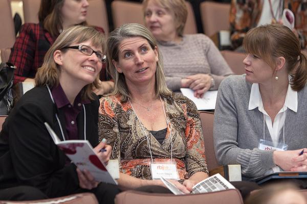 audience members talking amongst themselves at RBJSE event
