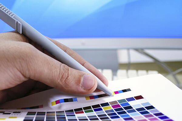 a person drawing