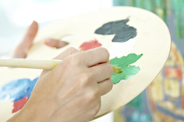 a painter's pallette