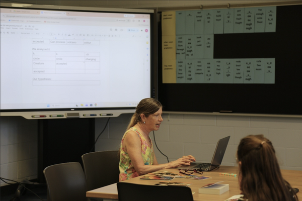 Instructor teaching at the GAELS Learning Lab Project