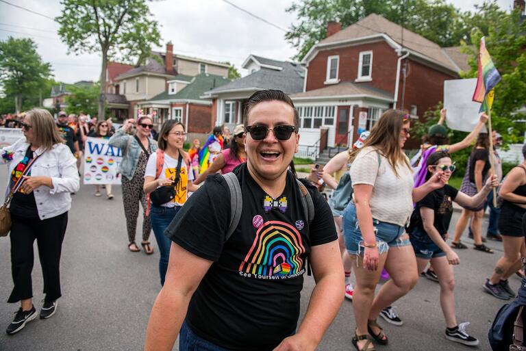 Lee Airton SMiling at the camera 