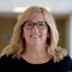 Jane Chin a white woman with glasses and blond hair