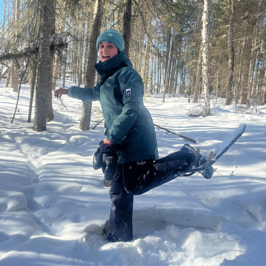 Maya Snowshoeing