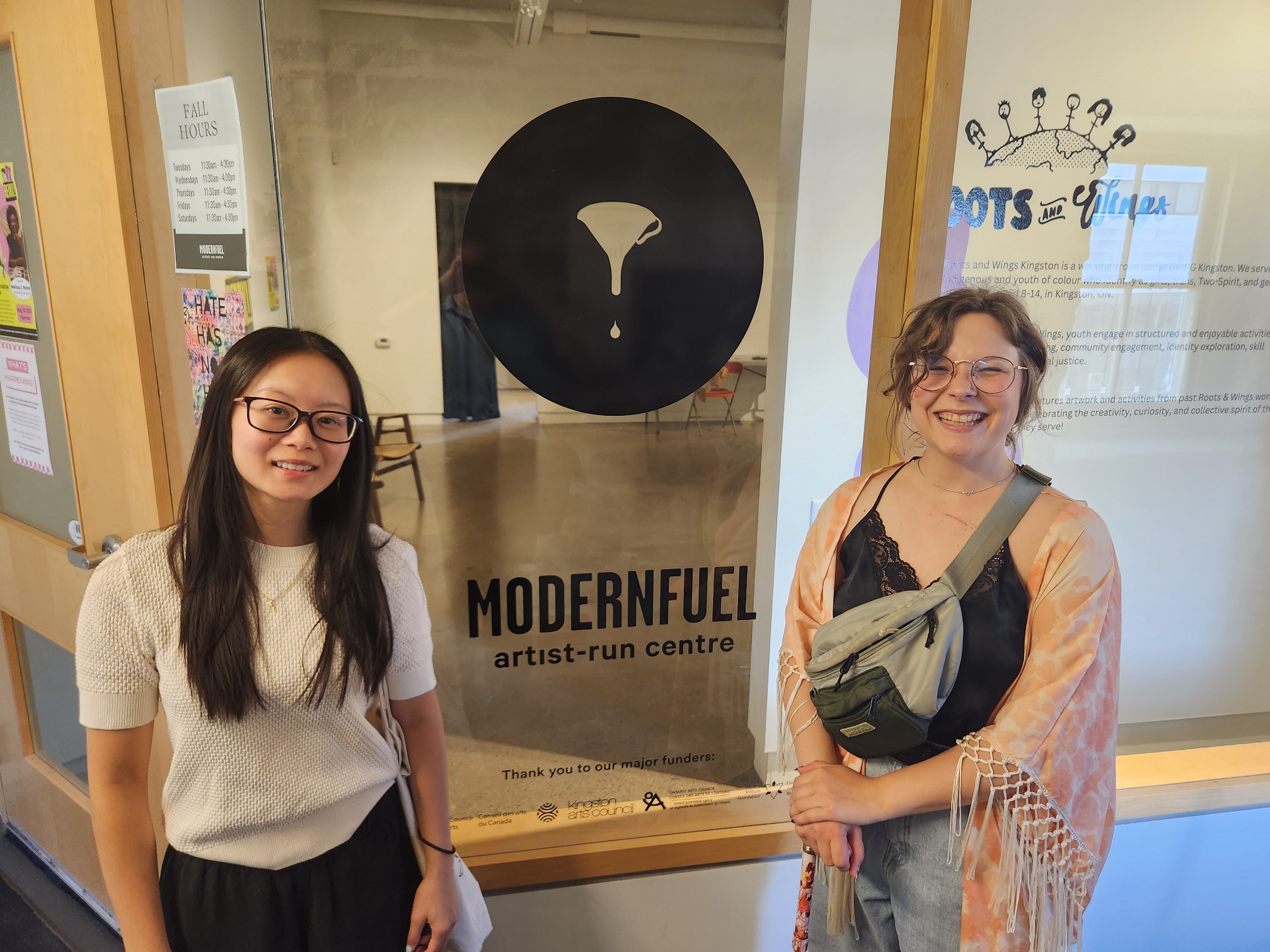 Chelsea and Amelia at Modern Fuel