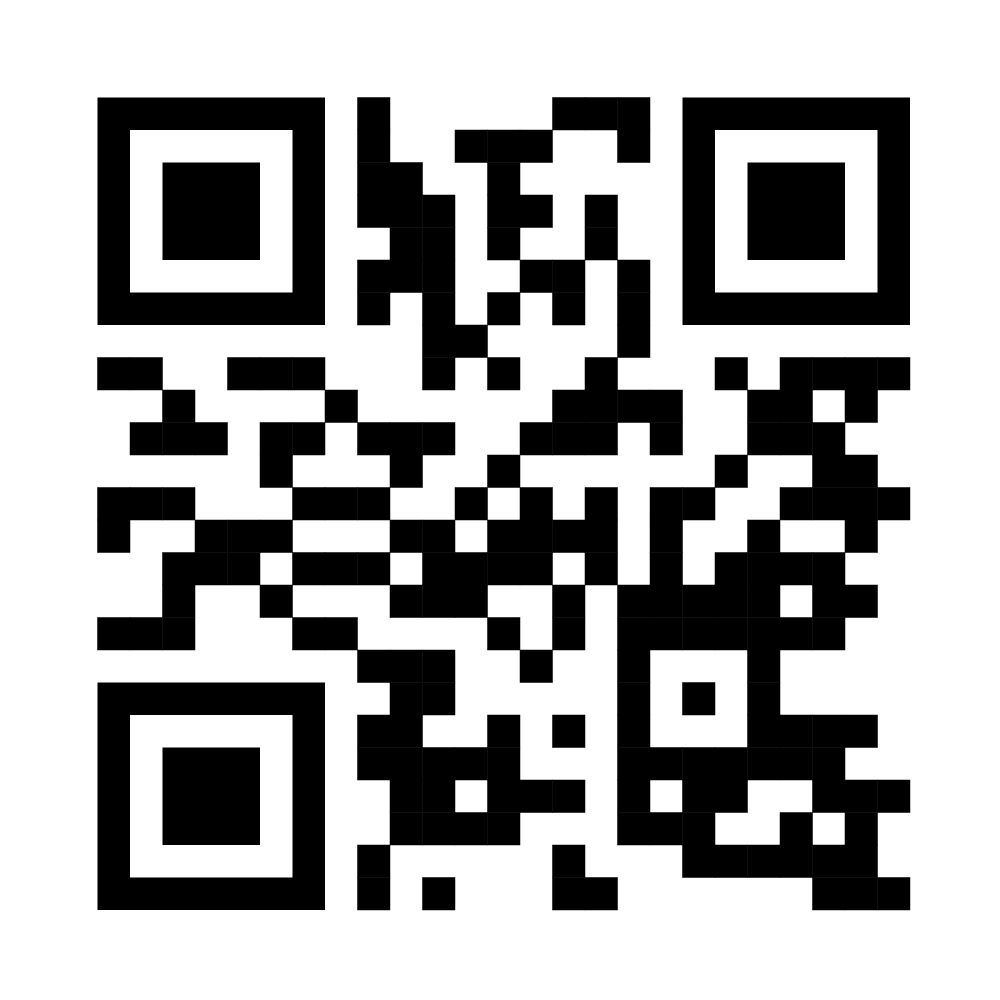 QR code for Zoom link