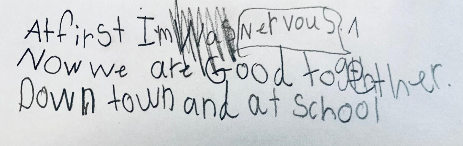Student journal work