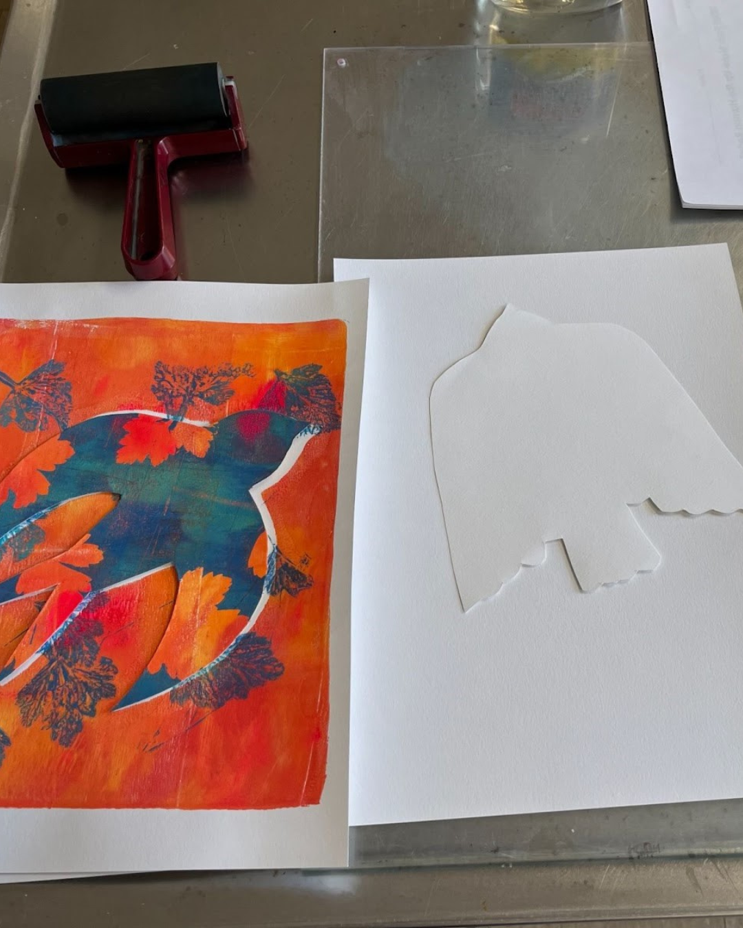 Crafted paper bird