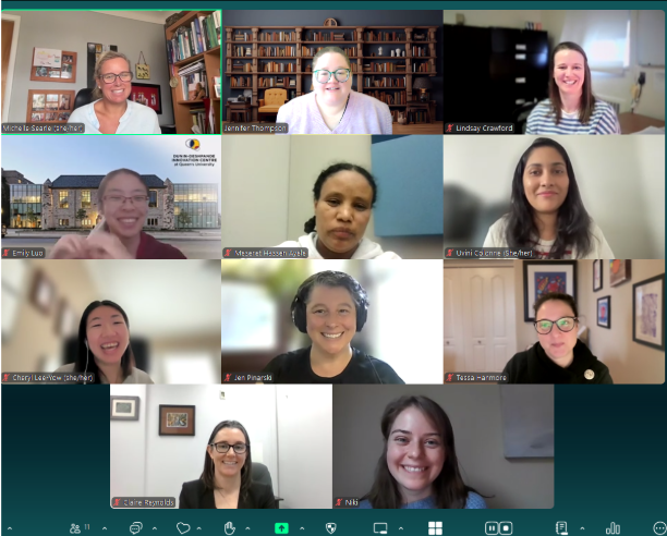 Internship Celebration on Zoom with community partners