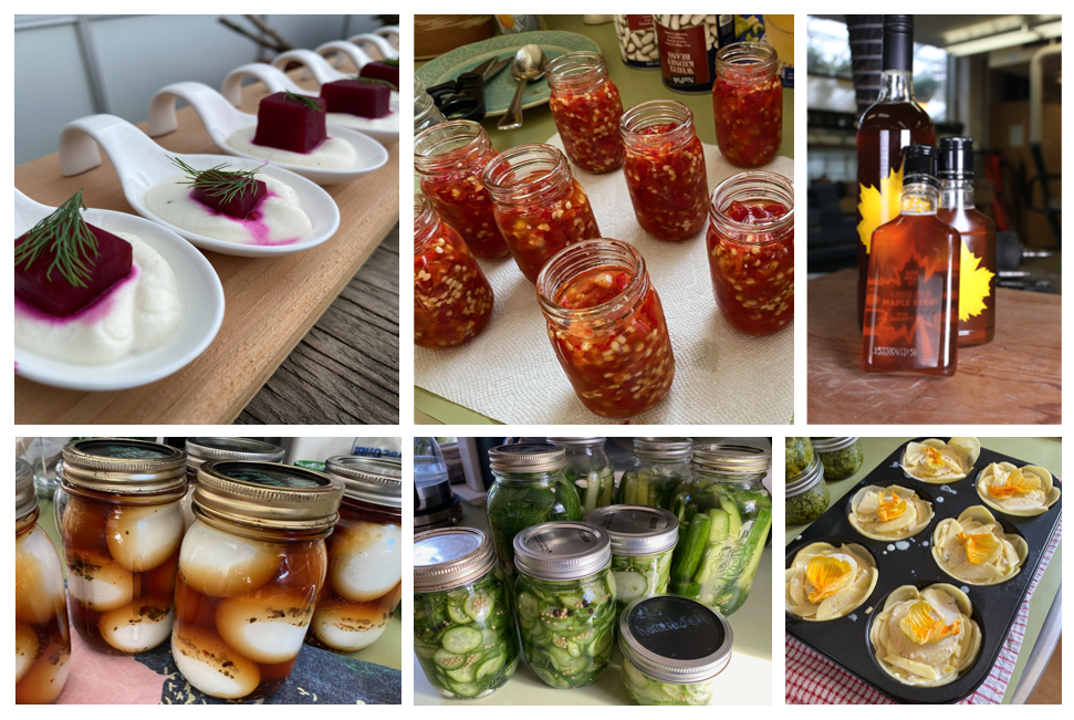 Produce and food from the community farm