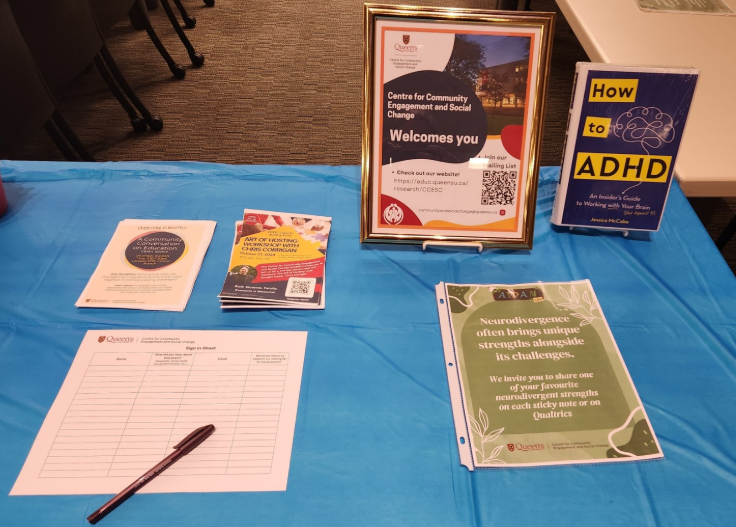 Setting up to welcome our participants