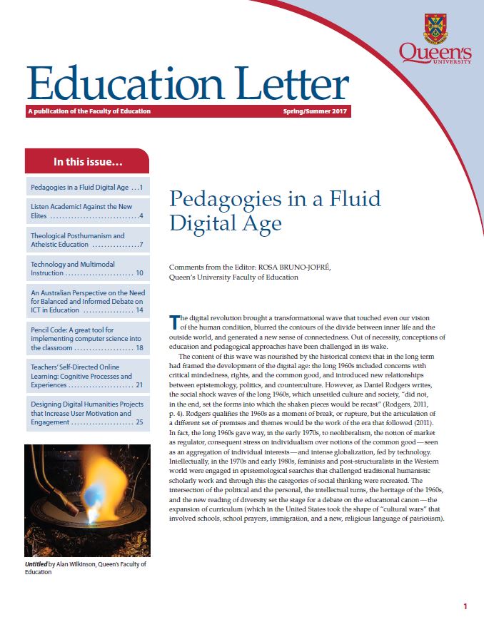 Cover of the Spring/Summer 2017 Education Letter