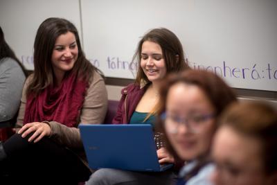 ITEP students in ITEP lounge