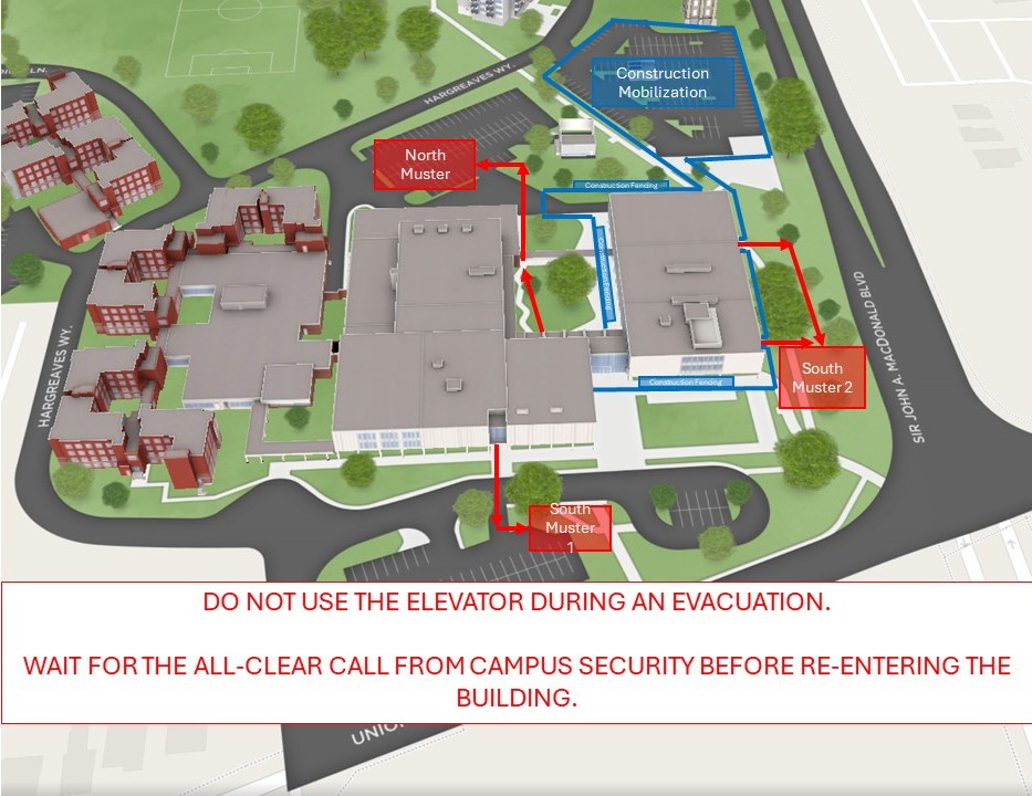 A map of Duncan McArthur Hall 