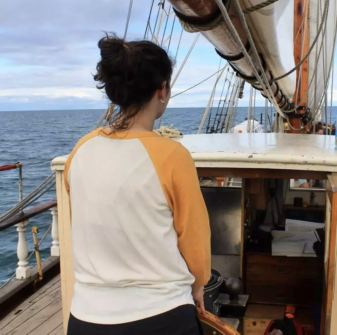 Gabrielle Pulver sailing