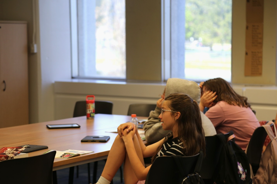 Students learning at the GAELS learning lab project