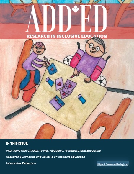 Add Ed Magazine Cover featuring an illustration of two people drawing